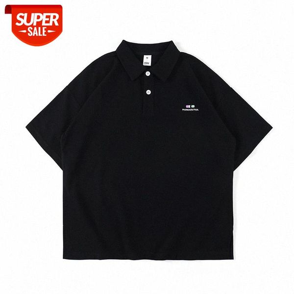early spring high street print short-sleeved t-shirt trendy loose solid color basic polo shirt tee male #sv1m, White;black
early spring high street print short-sleeved t-shirt trendy loose solid color basic polo shirt tee male #sv1m, White;black