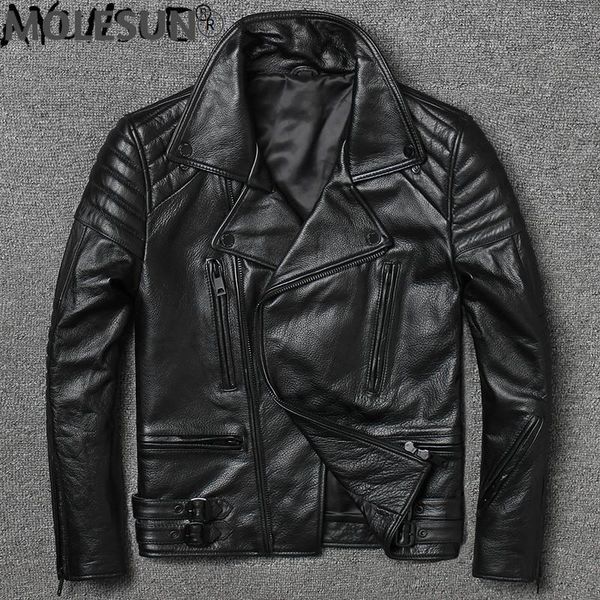 men's leather & faux akoosun genuine cow jacket men spring autumn plus size coat man cowhide motorcycle 2021 y-002 kj4704, Black
men's leather & faux akoosun genuine cow jacket men spring autumn plus size coat man cowhide motorcycle 2021 y-002 kj4704, Black
