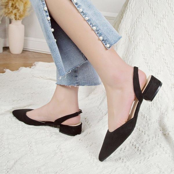 women shoes slingback summer sandals for female flock casual footwear pointed toe elegant low heels party wedding shoe234, Black
women shoes slingback summer sandals for female flock casual footwear pointed toe elegant low heels party wedding shoe234, Black