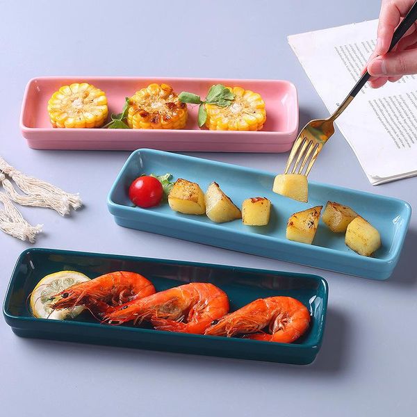 dishes & plates 23cm rectangle nordic solid ceramic plate long porcelain sushi anti-skid fruit salad tray nurs snack
dishes & plates 23cm rectangle nordic solid ceramic plate long porcelain sushi anti-skid fruit salad tray nurs snack