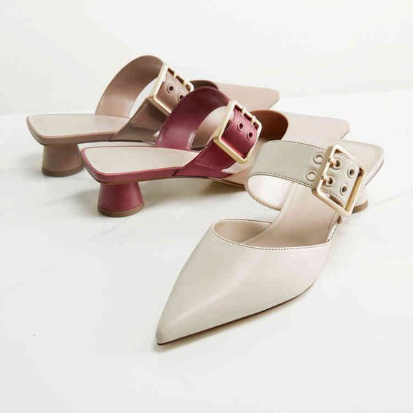 dress shoes lmcavasun spring new ladies metal square buckle pointed toe mules thick heel sandals high slippers a9n9, Black
dress shoes lmcavasun spring new ladies metal square buckle pointed toe mules thick heel sandals high slippers a9n9, Black