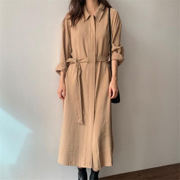 casual dresses autumn cotton long dress women 2021 chic retro vestido lady singe-breasted sashes sleeve shirt style, Black;gray
casual dresses autumn cotton long dress women 2021 chic retro vestido lady singe-breasted sashes sleeve shirt style, Black;gray