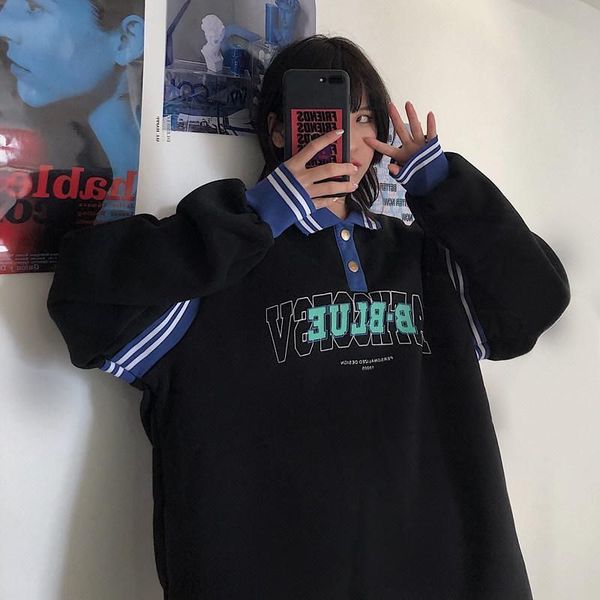 women's hoodies & sweatshirts bf harajuku urzan men's and women's sweatshirt, thick veet loose korean hip hop leather jacket, Black
women's hoodies & sweatshirts bf harajuku urzan men's and women's sweatshirt, thick veet loose korean hip hop leather jacket, Black