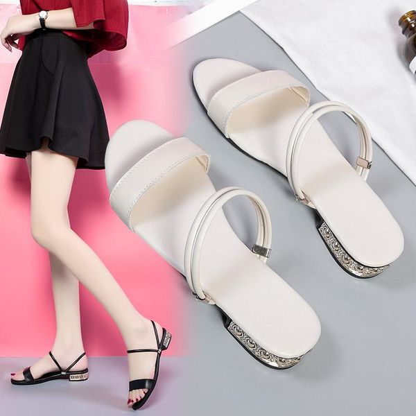 summer style thick heel round head thin strap two-wear sandals female wild fairy and slippers x716, Black
summer style thick heel round head thin strap two-wear sandals female wild fairy and slippers x716, Black