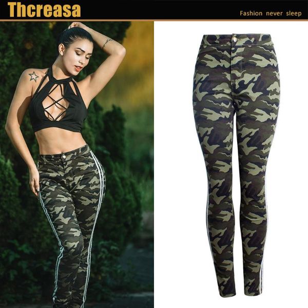 2021, spring and autumn women's denim trousers high waist elastic slim fit camouflage jeans, Blue
2021, spring and autumn women's denim trousers high waist elastic slim fit camouflage jeans, Blue