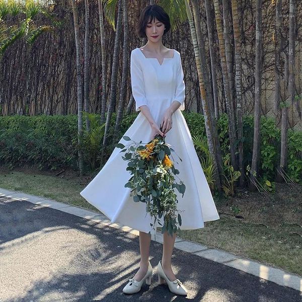 office lady elegant square collar formal party dress exquisite sweet bow trim banquet gown white temperament pleated dresses casual, Black;gray
office lady elegant square collar formal party dress exquisite sweet bow trim banquet gown white temperament pleated dresses casual, Black;gray