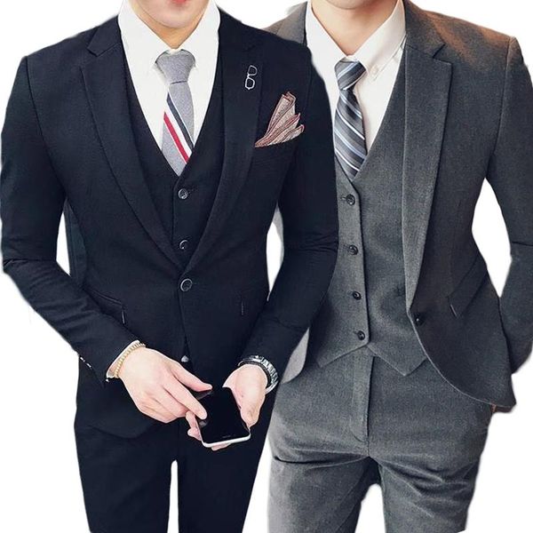 men's suits & blazers fashion spring and autumn self-cultivation dresses casual formal wear small professional business clothing, White;black
men's suits & blazers fashion spring and autumn self-cultivation dresses casual formal wear small professional business clothing, White;black
