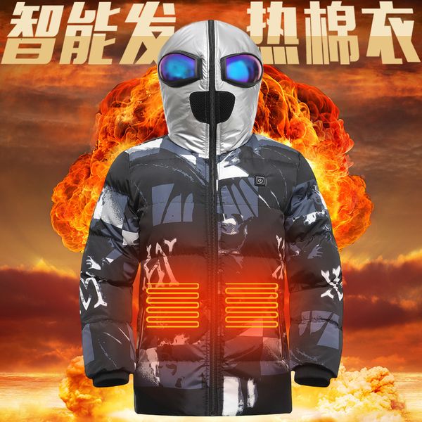 self-adjusting warm coat temperature children's heating cotton padded clothes usb charging jacket intelligent electric boys and girls&#, Black
self-adjusting warm coat temperature children's heating cotton padded clothes usb charging jacket intelligent electric boys and girls&#, Black