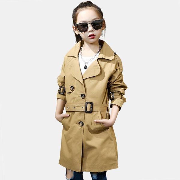 coat autumn girls trench solid sashes for long sleeve kids winter teenage children's costume 4 6 12 years, Blue;gray
coat autumn girls trench solid sashes for long sleeve kids winter teenage children's costume 4 6 12 years, Blue;gray