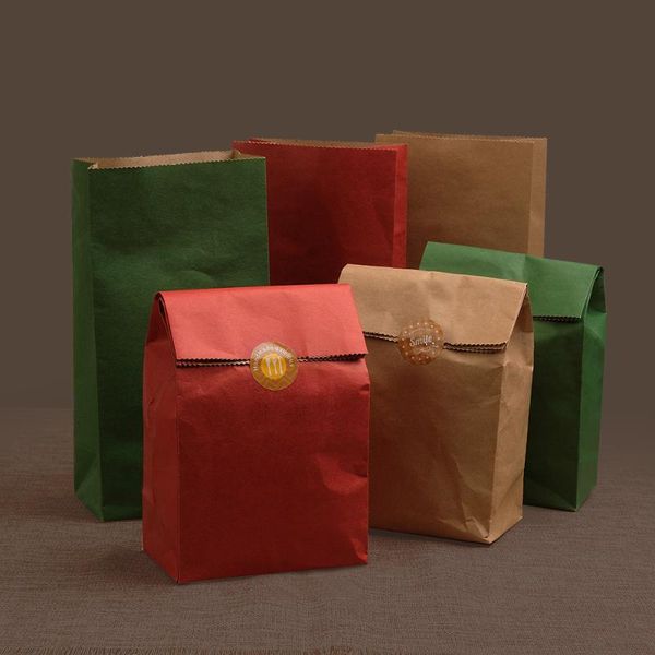 gift wrap green/red kraft paper bags baked food bread party dessert packaging bag small snack chocolate package 20pcs wholesale
gift wrap green/red kraft paper bags baked food bread party dessert packaging bag small snack chocolate package 20pcs wholesale
