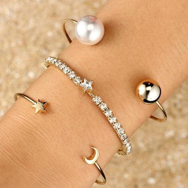 charm bracelets diezi fashion trendy 2021 star bracelet sets for women gold color pearl rhinestone beads jewelry gifts, Golden;silver
charm bracelets diezi fashion trendy 2021 star bracelet sets for women gold color pearl rhinestone beads jewelry gifts, Golden;silver