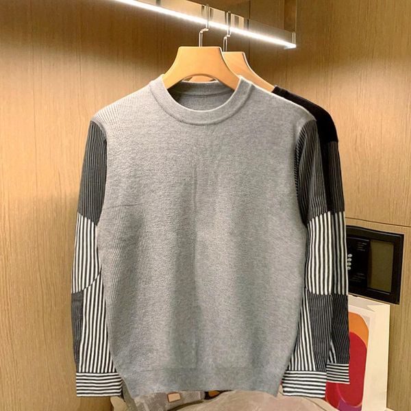 men's sweaters 2021 spring autumn fake two pieces men's sweater striped lapel collared shirt long sleeve men casual knitted pullove, White;black
men's sweaters 2021 spring autumn fake two pieces men's sweater striped lapel collared shirt long sleeve men casual knitted pullove, White;black