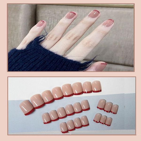 false nails fake lengthening french nail piece art designs full cover finished fingernails tools colorful artificial, Red;gold
false nails fake lengthening french nail piece art designs full cover finished fingernails tools colorful artificial, Red;gold