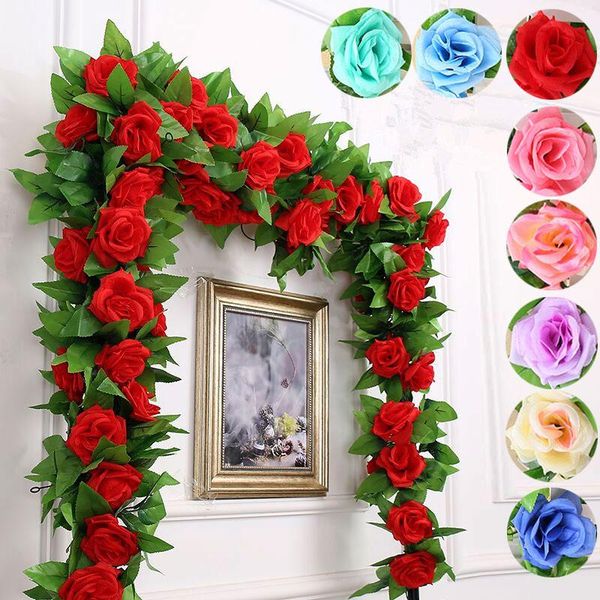 decorative flowers & wreaths 2.5m artificial garland silk vine ivy home wedding garden decor tue88
decorative flowers & wreaths 2.5m artificial garland silk vine ivy home wedding garden decor tue88