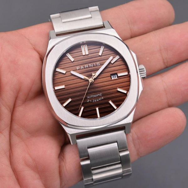wristwatches the mens' watches transparent back cover miyota 8215 movement 42mm automatic mechanical wristwatch male clock calendar lum, Slivery;brown
wristwatches the mens' watches transparent back cover miyota 8215 movement 42mm automatic mechanical wristwatch male clock calendar lum, Slivery;brown