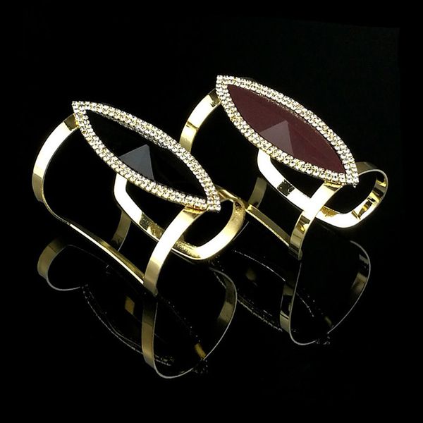 trend 1pc resin adjustable bracelet crystal open smooth wide opening wide new fashion metal bangle hollow out valentines gift, Black
trend 1pc resin adjustable bracelet crystal open smooth wide opening wide new fashion metal bangle hollow out valentines gift, Black