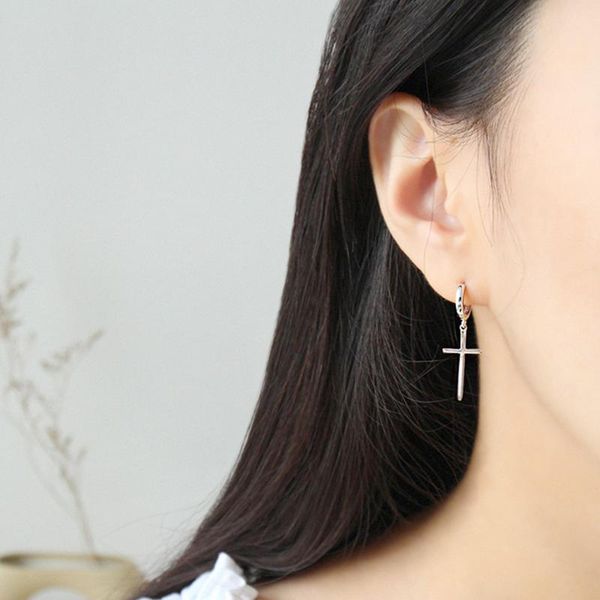 sterling silver cross dangle earrings for women 2021 trend lady fashion jewelry pendientes mujer moda stud, Golden;silver
sterling silver cross dangle earrings for women 2021 trend lady fashion jewelry pendientes mujer moda stud, Golden;silver
