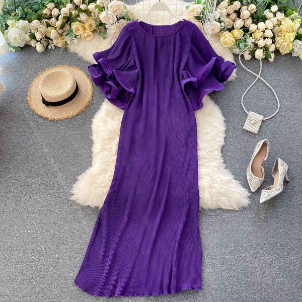 casual dresses -vestido plisado liso de mujer, vestido holgado con mangas y volantes 0a5j, Black;gray
casual dresses -vestido plisado liso de mujer, vestido holgado con mangas y volantes 0a5j, Black;gray