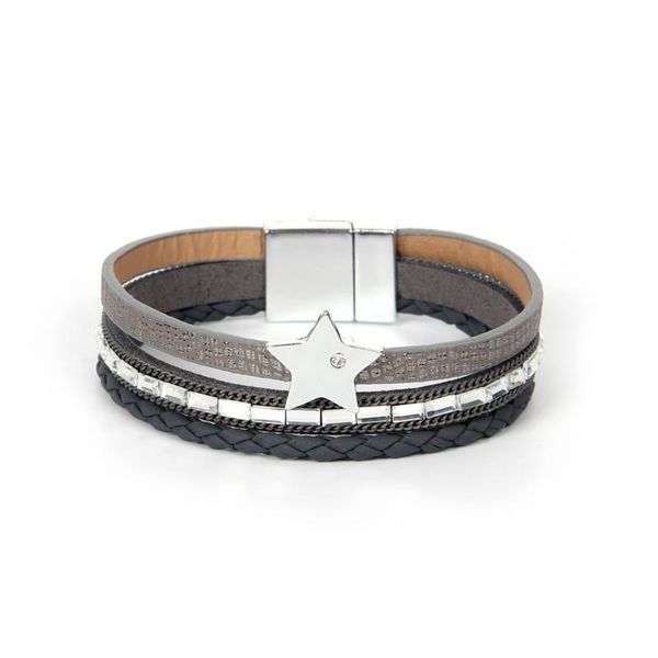 tennis kirykle multilayer leather bracelets for women ladie star charm wide wrap boho bracelet femme jewelry girlfriend gift, Golden;silver
tennis kirykle multilayer leather bracelets for women ladie star charm wide wrap boho bracelet femme jewelry girlfriend gift, Golden;silver