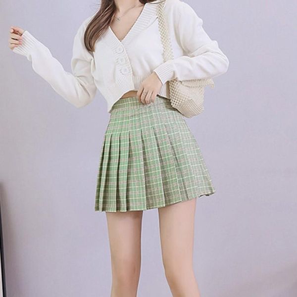 skirts high waist pleated mini for women plaid sweet korean style a-line preppy college girls slim, Black
skirts high waist pleated mini for women plaid sweet korean style a-line preppy college girls slim, Black