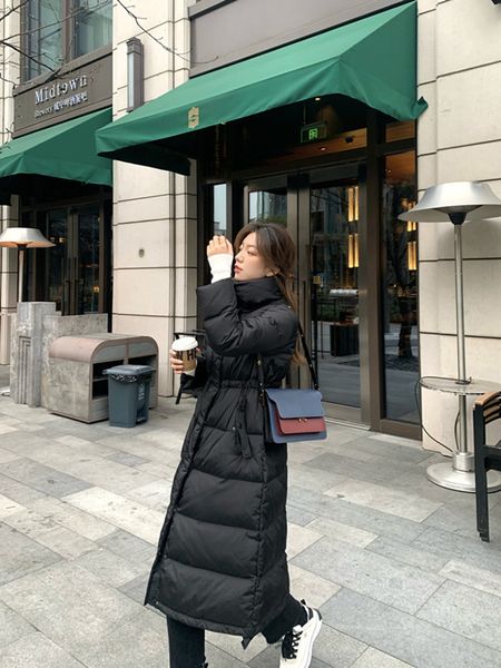 winter ladies over the knee long high neck rope waist to show thin warm coat white goose down jacket light, Black
winter ladies over the knee long high neck rope waist to show thin warm coat white goose down jacket light, Black
