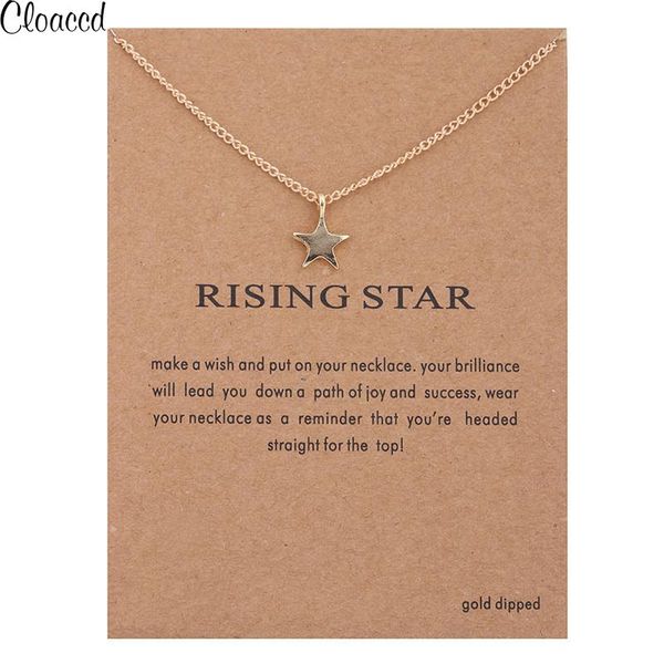 pendant necklaces simple fashion star for women gold color chian necklace christmas birthday gifts with card, Silver
pendant necklaces simple fashion star for women gold color chian necklace christmas birthday gifts with card, Silver