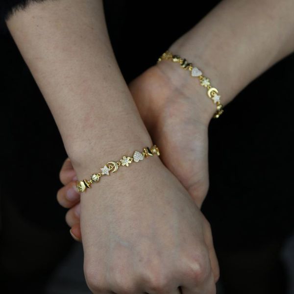 charm bracelets gold plated cute bohemia styles lovely butterfly flower heart moon cz paved multi charms link chain charming bracelet for gi, Golden;silver
charm bracelets gold plated cute bohemia styles lovely butterfly flower heart moon cz paved multi charms link chain charming bracelet for gi, Golden;silver