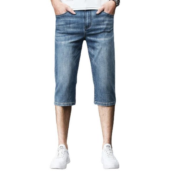 men's shorts denim good quality short jeans men cotton solid straight cropped trousers male casual thin stretch five-point pants, White;black
men's shorts denim good quality short jeans men cotton solid straight cropped trousers male casual thin stretch five-point pants, White;black