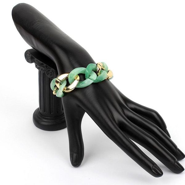 charm bracelets goth big pendant bracelet bangle women armband hip hop heavy metal chunky lock chain green resin hand jewelry, Golden;silver
charm bracelets goth big pendant bracelet bangle women armband hip hop heavy metal chunky lock chain green resin hand jewelry, Golden;silver