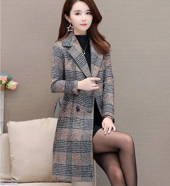 women's fur & faux woolen coat mid-length slim-fit boutique korean version of the spring and autumn slim plaid, Black
women's fur & faux woolen coat mid-length slim-fit boutique korean version of the spring and autumn slim plaid, Black