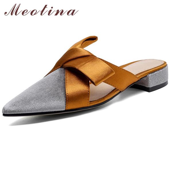 sandals meotina flat pointed toe mules summer bow ladies slides women shoes fashion slippers footwear 2021 gray, Black
sandals meotina flat pointed toe mules summer bow ladies slides women shoes fashion slippers footwear 2021 gray, Black