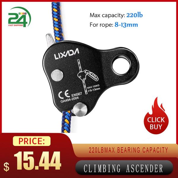 lixada climbing protective ascender 220lb belay device rope grip outdoor rigging 8-13mm cords, slings and webbing
lixada climbing protective ascender 220lb belay device rope grip outdoor rigging 8-13mm cords, slings and webbing