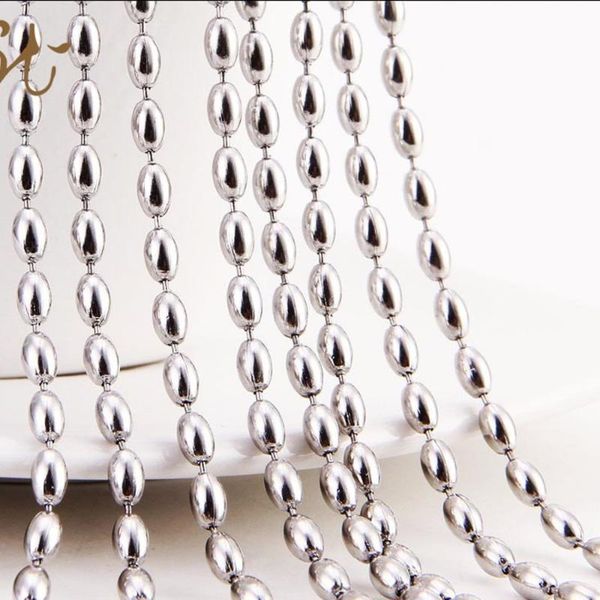 chains 50/100pcs dia 1.5/2/2.4mm beaded ball stainless steel chain bulk jewelry for necklaces making supplies, Silver
chains 50/100pcs dia 1.5/2/2.4mm beaded ball stainless steel chain bulk jewelry for necklaces making supplies, Silver