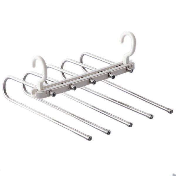 hangers & racks multifunctional 5 tier hanger portable stainless steel rack for trousers pants 53cb
hangers & racks multifunctional 5 tier hanger portable stainless steel rack for trousers pants 53cb