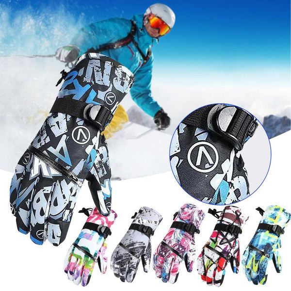cycling gloves waterproof thickened warm ski winter graffiti glove warmth outdoor guantes#30, Black
cycling gloves waterproof thickened warm ski winter graffiti glove warmth outdoor guantes#30, Black