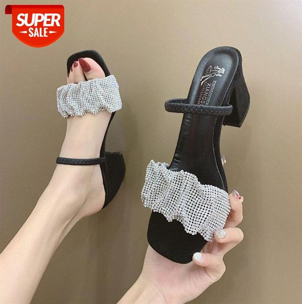 bowknot sandals and slippers women korean version of rhinestone sequins fairy style word with two wear net red high heels #xz2x, Black
bowknot sandals and slippers women korean version of rhinestone sequins fairy style word with two wear net red high heels #xz2x, Black