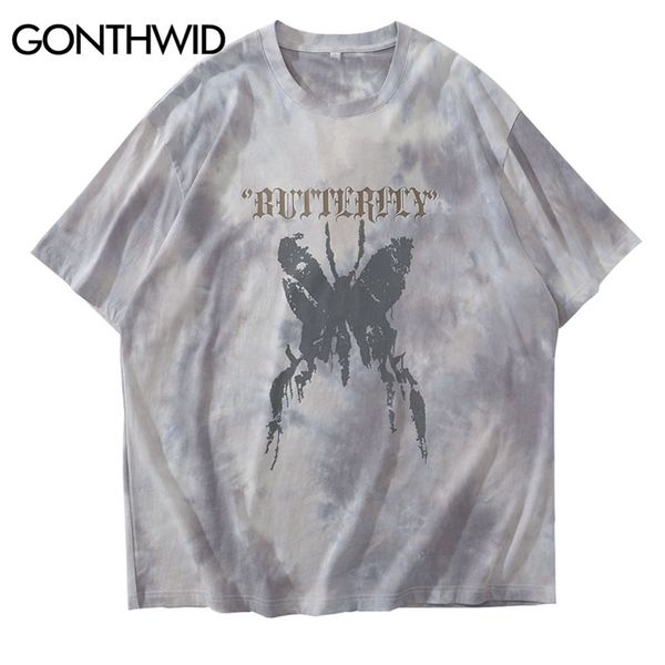 gonthwid distressed butterfly print tie dye tshirts streetwear harajuku hip hop casual cotton short sleeve tees shirts mens 210322, White;black
gonthwid distressed butterfly print tie dye tshirts streetwear harajuku hip hop casual cotton short sleeve tees shirts mens 210322, White;black