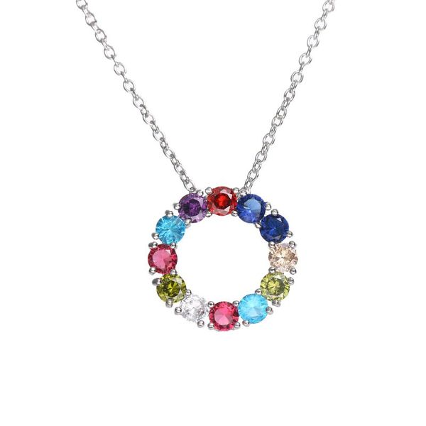 chains bettyue arrival classical round design necklace shiny colorful cubic zircon for female charming ornament exquisite gift, Silver
chains bettyue arrival classical round design necklace shiny colorful cubic zircon for female charming ornament exquisite gift, Silver