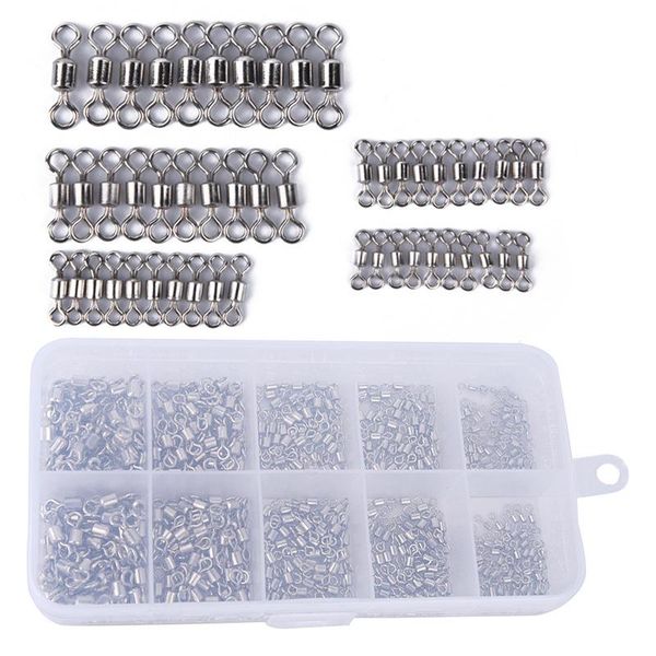 500pcs/lot stainless steel swivel fishing connector solid ball bearing snap swivels rolling beads accessories hooks
500pcs/lot stainless steel swivel fishing connector solid ball bearing snap swivels rolling beads accessories hooks