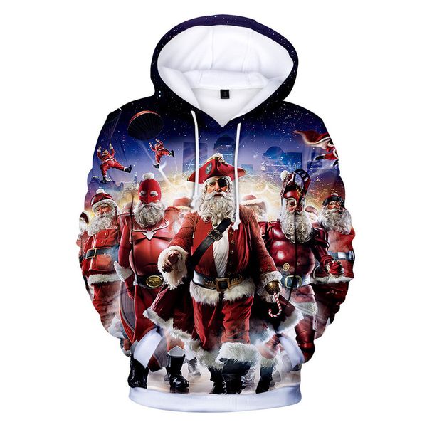 autumn and winter new christmas hoodie drawstring print loose pullover sweater, Black
autumn and winter new christmas hoodie drawstring print loose pullover sweater, Black