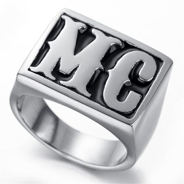 cluster rings punk black silver color tone carved letter mc signet rock n roll mens boys 316l stainless steel ring, Golden;silver
cluster rings punk black silver color tone carved letter mc signet rock n roll mens boys 316l stainless steel ring, Golden;silver