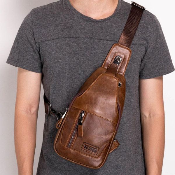 backpack genuine leather men sling rucksack one shoulder bag casual fashion real cowhide cross body chest bags
backpack genuine leather men sling rucksack one shoulder bag casual fashion real cowhide cross body chest bags