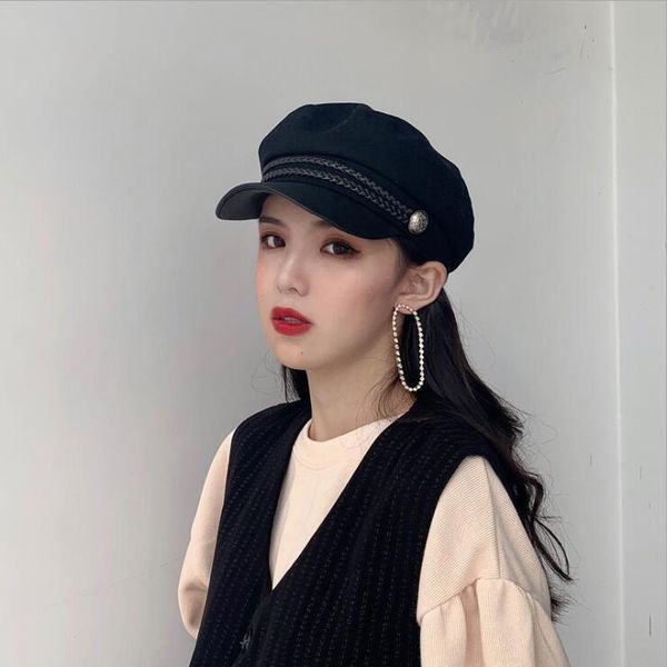 women's black thin summer sunscreen all-match beret berets haps caps dmlm038 fashion vintage navy bud hat, Blue;gray
women's black thin summer sunscreen all-match beret berets haps caps dmlm038 fashion vintage navy bud hat, Blue;gray