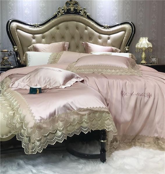 bedding sets luxury lace embroidery silk satin egyptian cotton duvet cover bed linen fitted sheet pillowcases pink white blue set
bedding sets luxury lace embroidery silk satin egyptian cotton duvet cover bed linen fitted sheet pillowcases pink white blue set