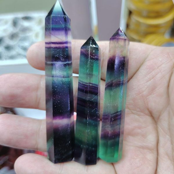 1pcs 6-7.3cm natural violet fluorite engraving quartz crystal spiritual chakras colorful pillar obelisk wand decorative objects & figurines
1pcs 6-7.3cm natural violet fluorite engraving quartz crystal spiritual chakras colorful pillar obelisk wand decorative objects & figurines