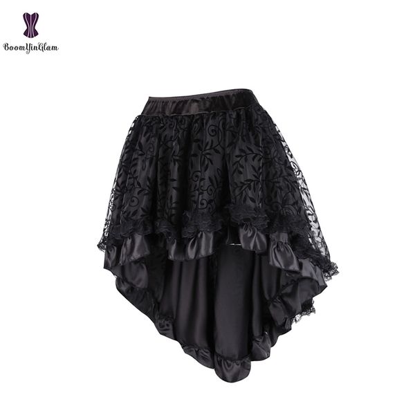 black women's victorian asymmetrical ruffled satin lace trim gothic skirts vintage corset steampunk skirt cosplay costumes 937# 210319
black women's victorian asymmetrical ruffled satin lace trim gothic skirts vintage corset steampunk skirt cosplay costumes 937# 210319