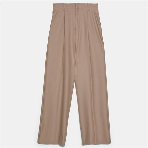 zaahonew spring autumn fashion vintage women pants solid high waist casual zipper pockets loose straight trousers female, Black;white
zaahonew spring autumn fashion vintage women pants solid high waist casual zipper pockets loose straight trousers female, Black;white