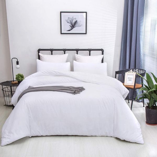 bedding sets white monochrome simple set 100% polyester king size home bedroom cover solid color quilt duvet
bedding sets white monochrome simple set 100% polyester king size home bedroom cover solid color quilt duvet