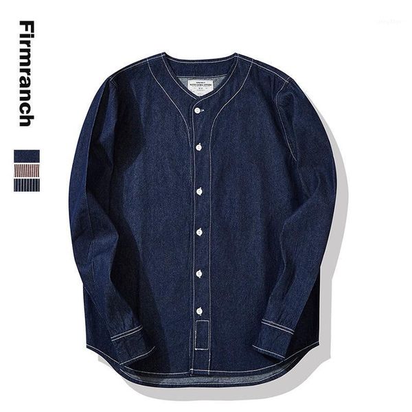 men's jackets firmranch men/women vintage japanese baseball jeans men amekaji striped shirts american casual jacket coat, Black;brown
men's jackets firmranch men/women vintage japanese baseball jeans men amekaji striped shirts american casual jacket coat, Black;brown