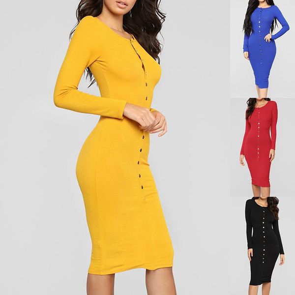 women's autumn long sleeves sweater dress slim ribbed button knit skirt base sheath dresses office lady clothes casual, Black;gray
women's autumn long sleeves sweater dress slim ribbed button knit skirt base sheath dresses office lady clothes casual, Black;gray